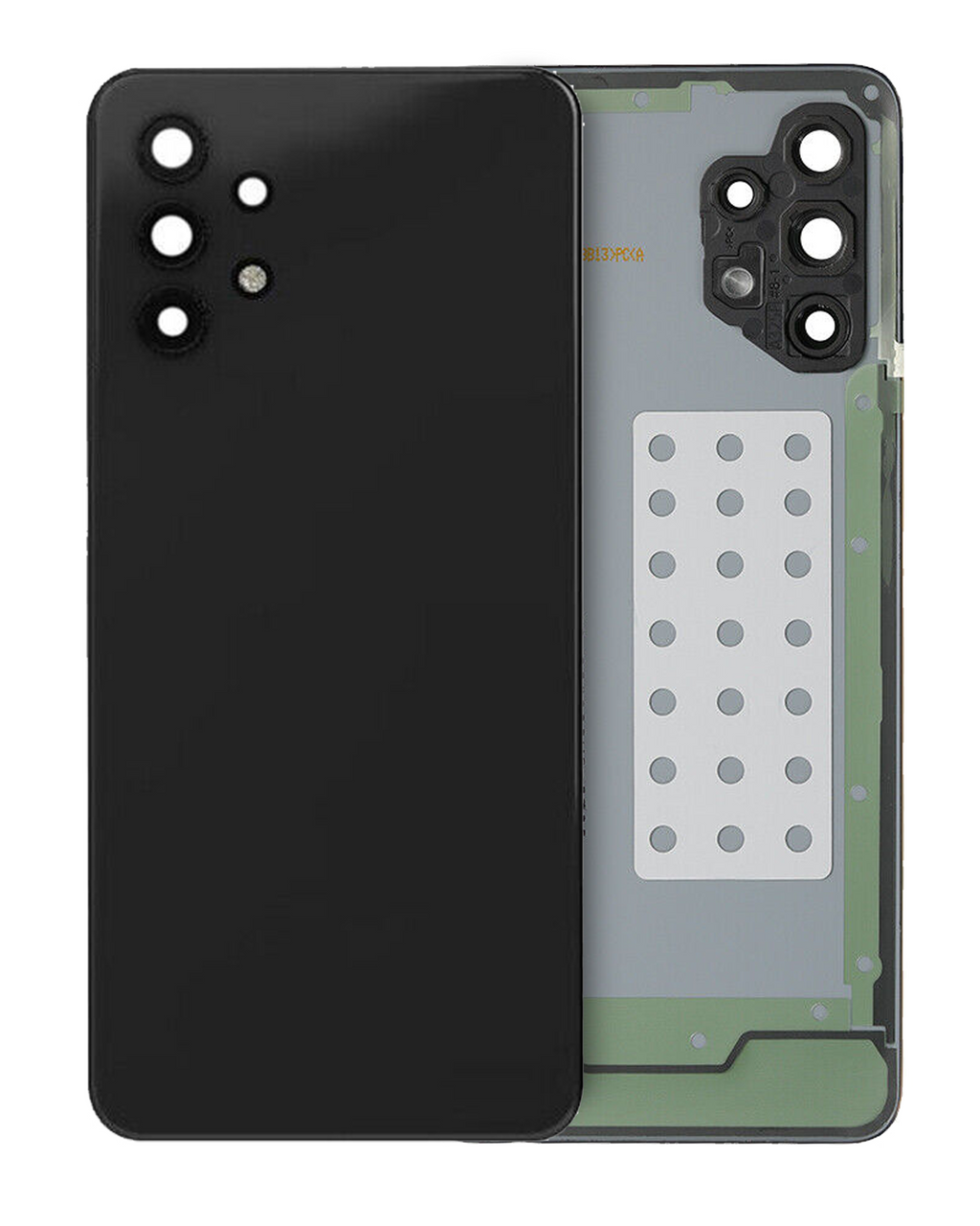 Backcover Glass mit Camera Lens für Samsung Galaxy A32 4G (A325 / 2021) (Service Pack) (Awesome Black)
