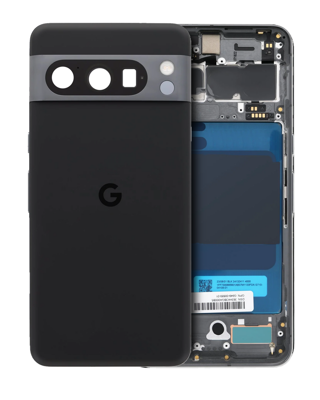 Backcover/Rahmen für Google Pixel 8 Pro (Original OEM) (Obsidian)