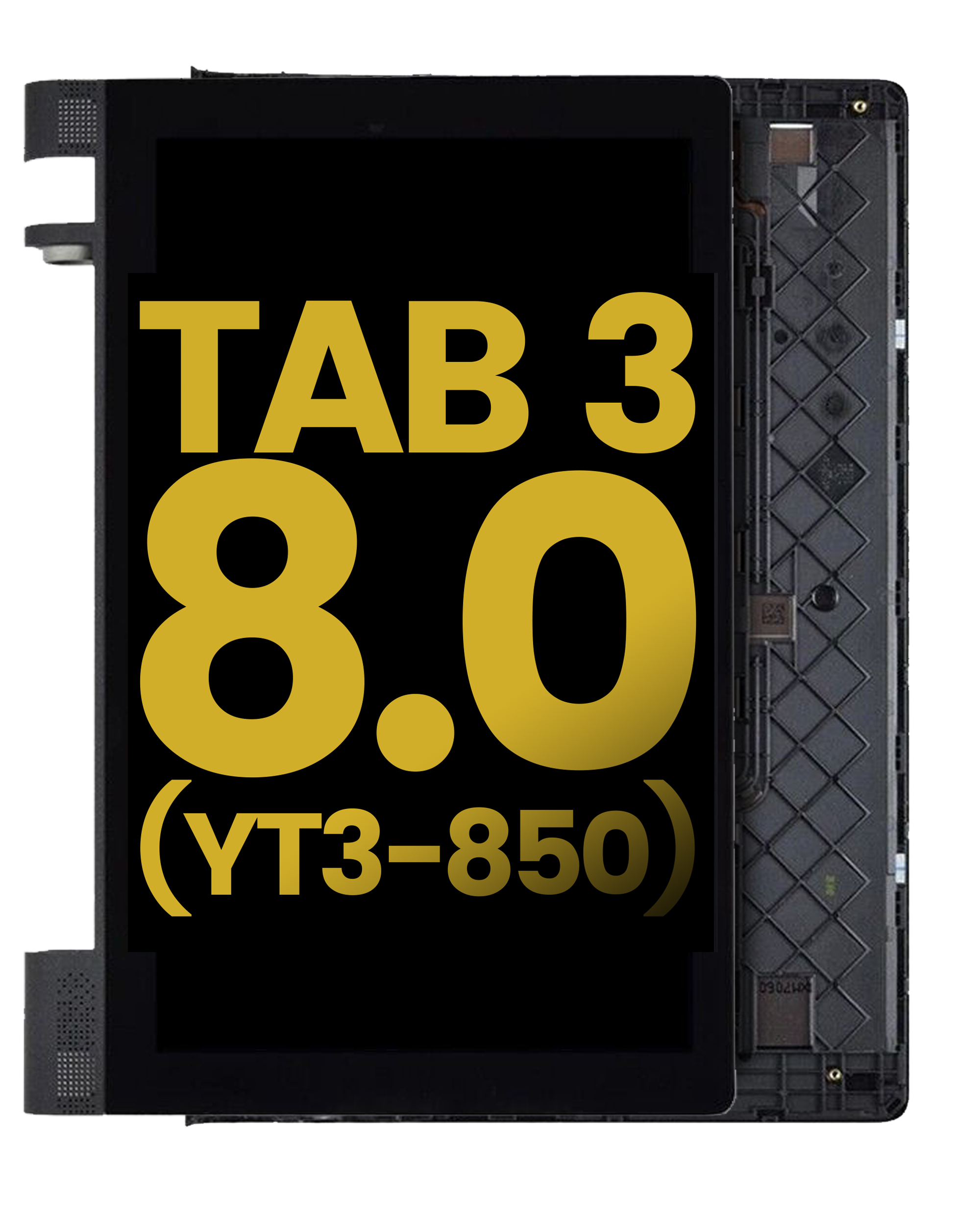 LCD-Display mit Rahmen für Lenovo Yoga Tab 3 (HD) (Schwarz) (Refurbished)