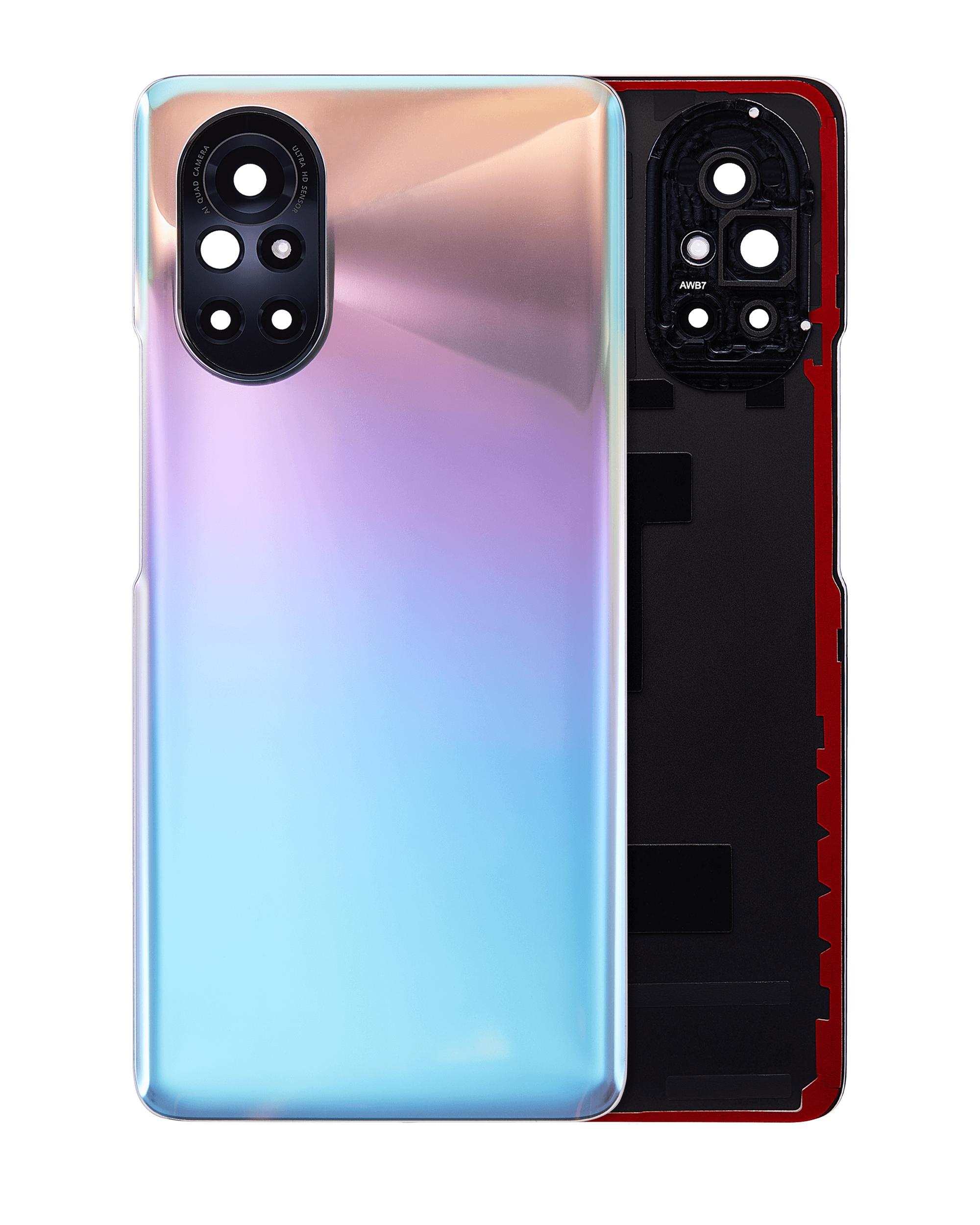 Back Cover with Camera Lens for Huawei Nova 8 (Silver)