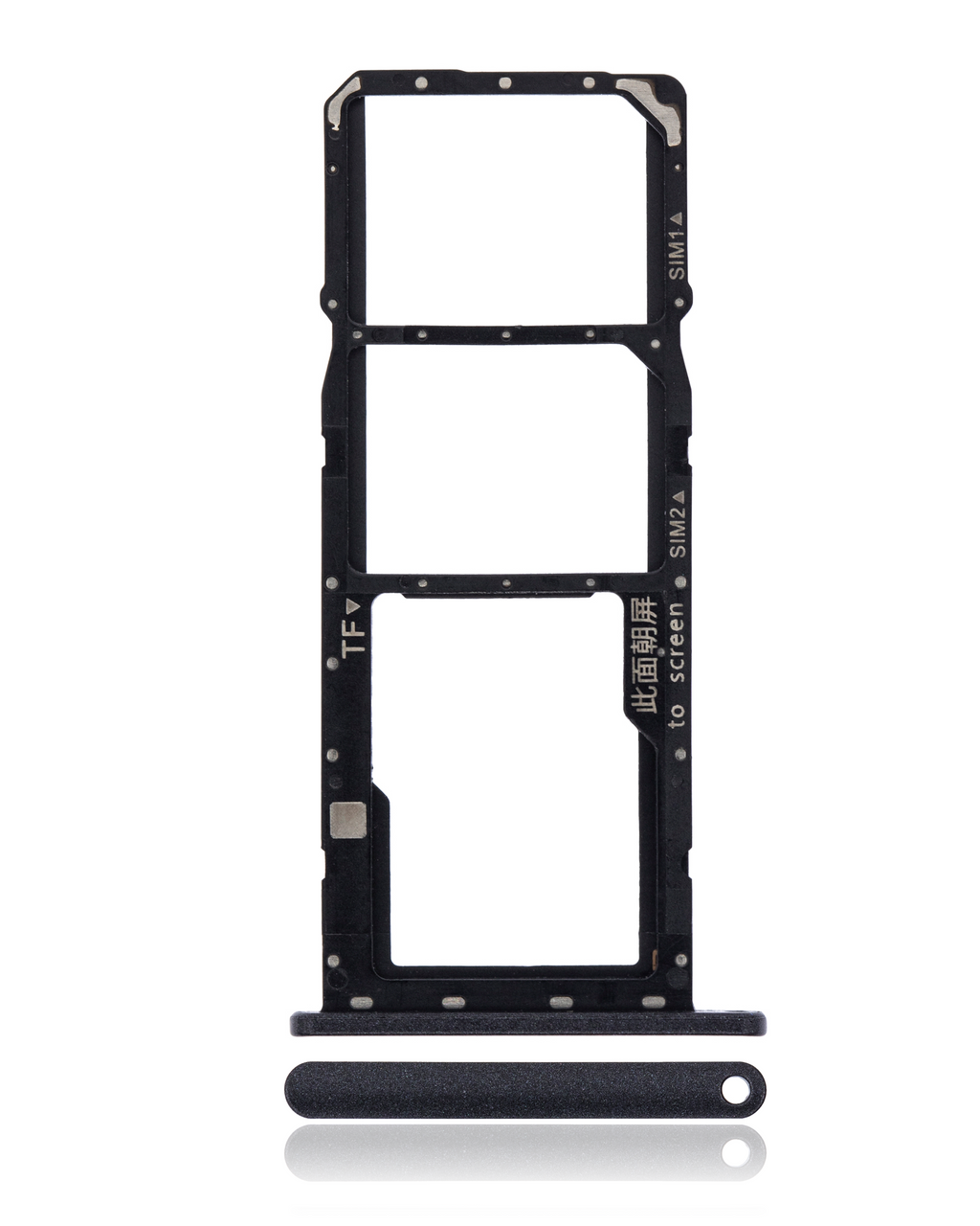 Dual-SIM-Kartenfach für Huawei Y7 (2019) (Midnight Schwarz)