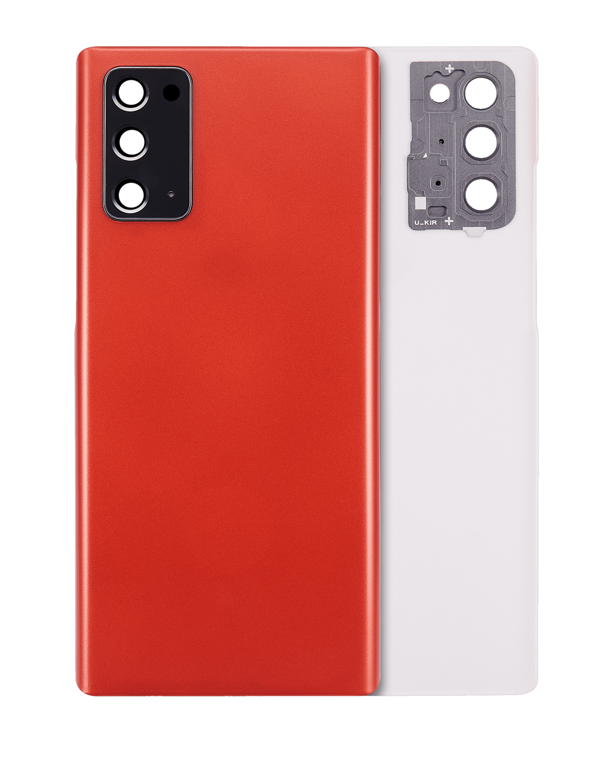 Back Glass with Camera Lens for Samsung Galaxy Note 20 5G (No Logo) (Aftermarket Plus) (Mystic Red)