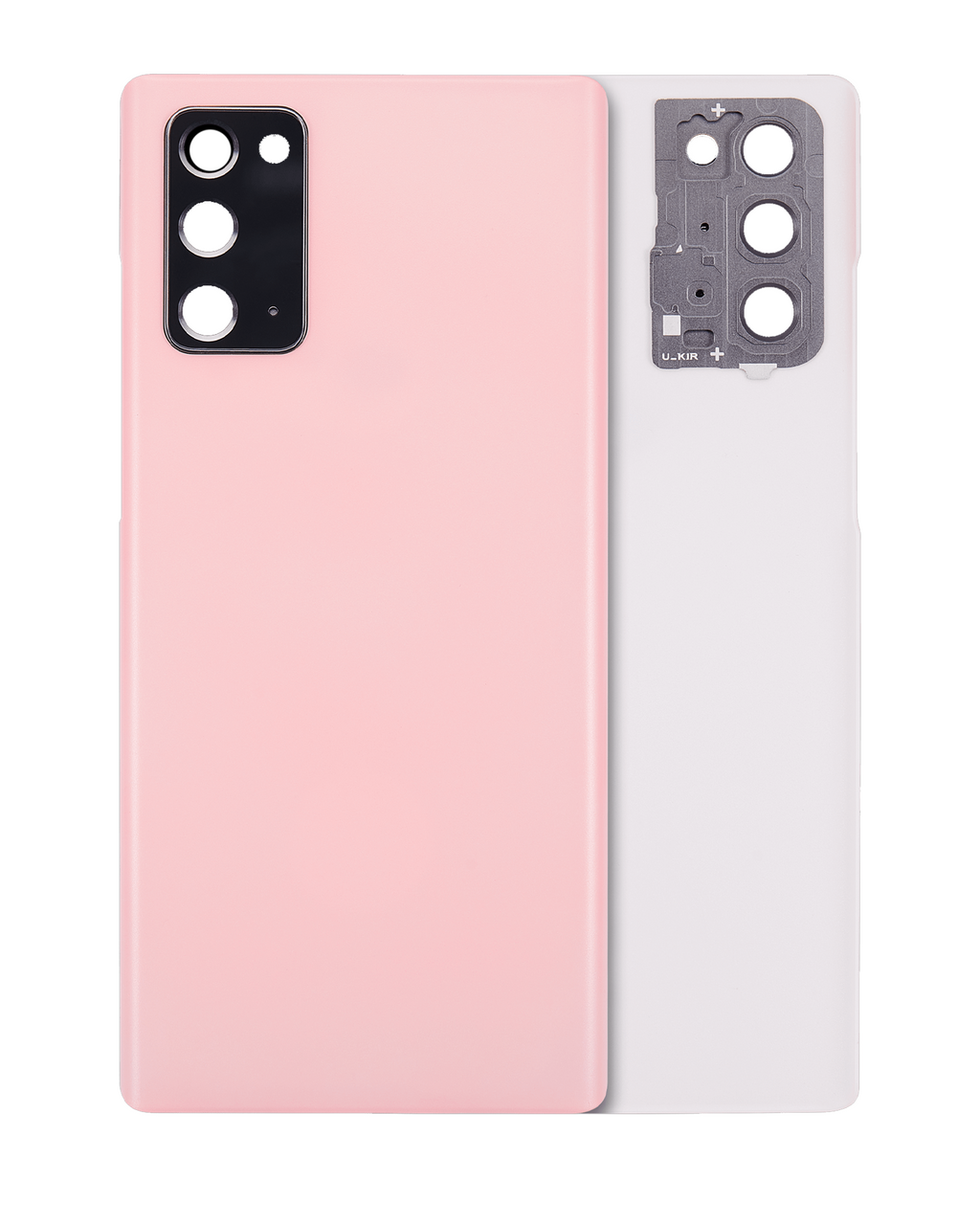 Back cover with camera lens for Samsung Galaxy Note 20 5G (no logo) (Aftermarket Plus) (Aura Pink)