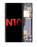 OLED Display with Frame for Samsung Galaxy Note 10 (Aftermarket Plus) (Aura Black)