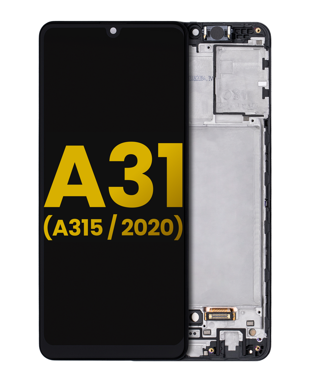 OLED-Display mit Rahmen für Samsung Galaxy A31 (Refurbished) (Alle Farben)