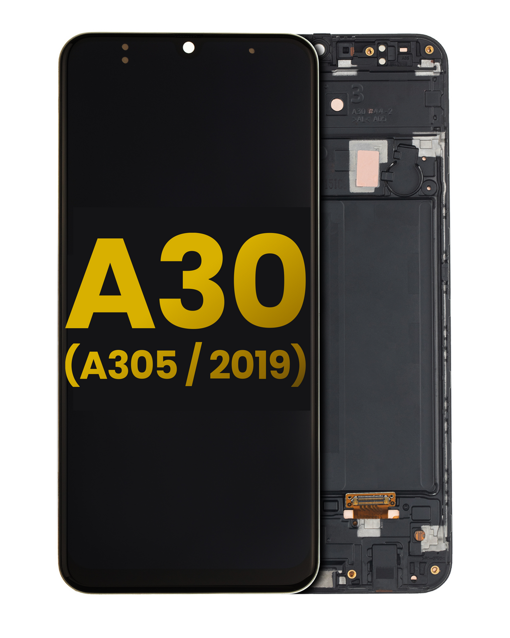 OLED Display with Frame for Samsung Galaxy A30 (A305 / 2019) (Refurbished) (All Colors)