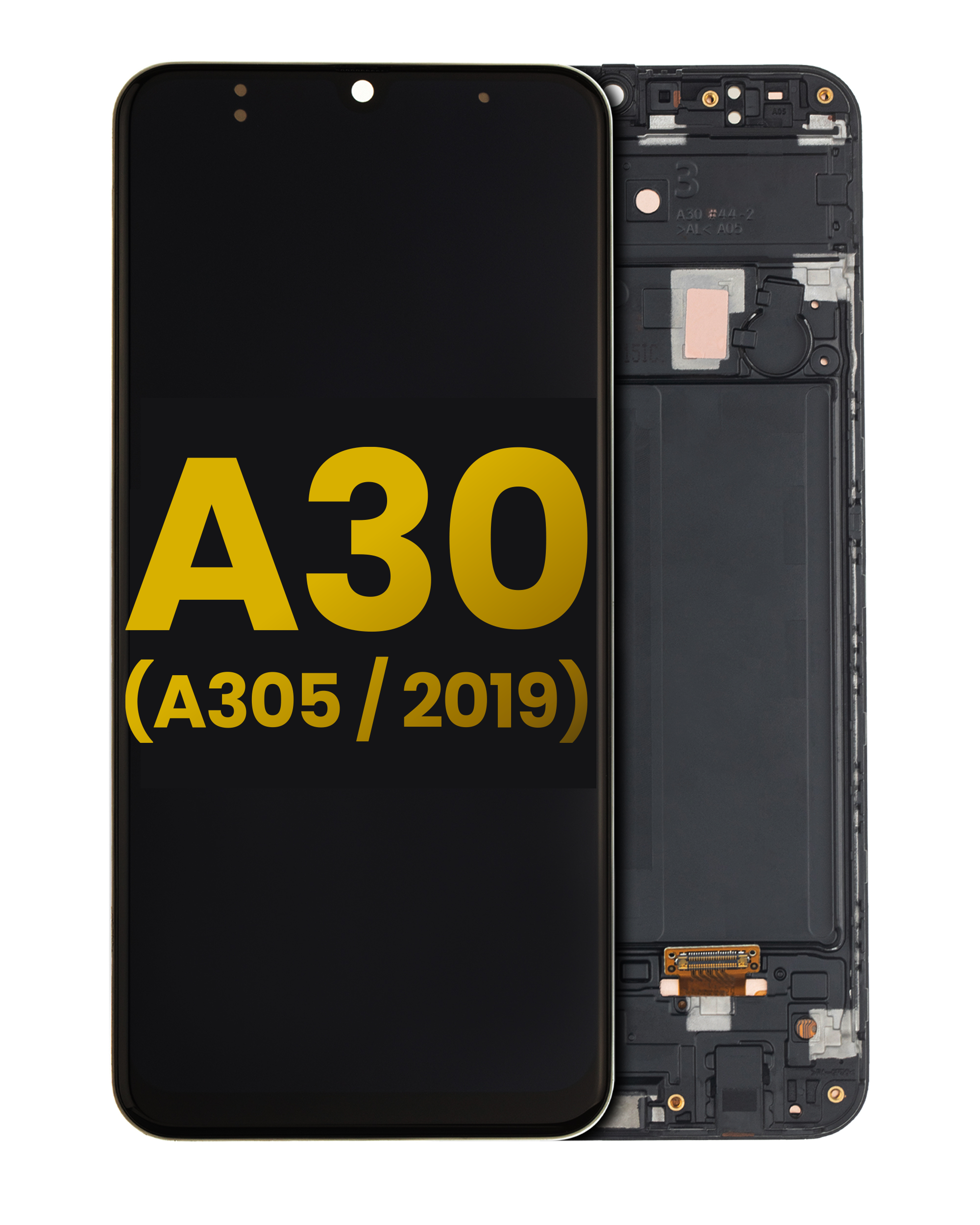 OLED Display with Frame for Samsung Galaxy A30 (A305 / 2019) (Refurbished) (All Colors)