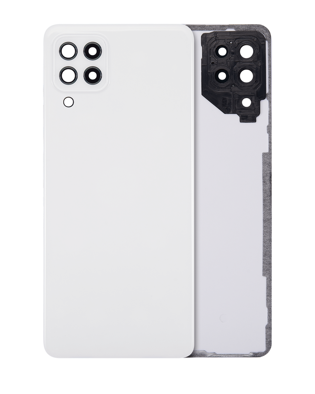 Glas-Backcover mit Kameralinse für Samsung Galaxy A22 4G (Weiß) Aftermarket+