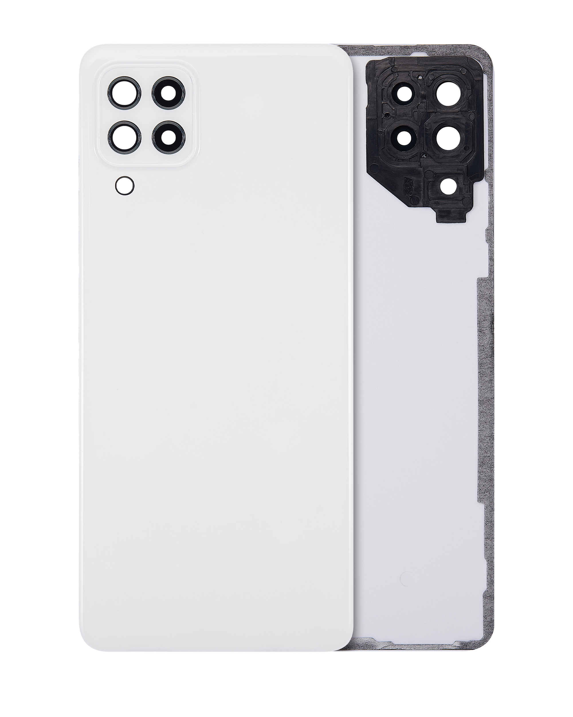 Glas-Backcover mit Kameralinse für Samsung Galaxy A22 4G (Weiß) Aftermarket+