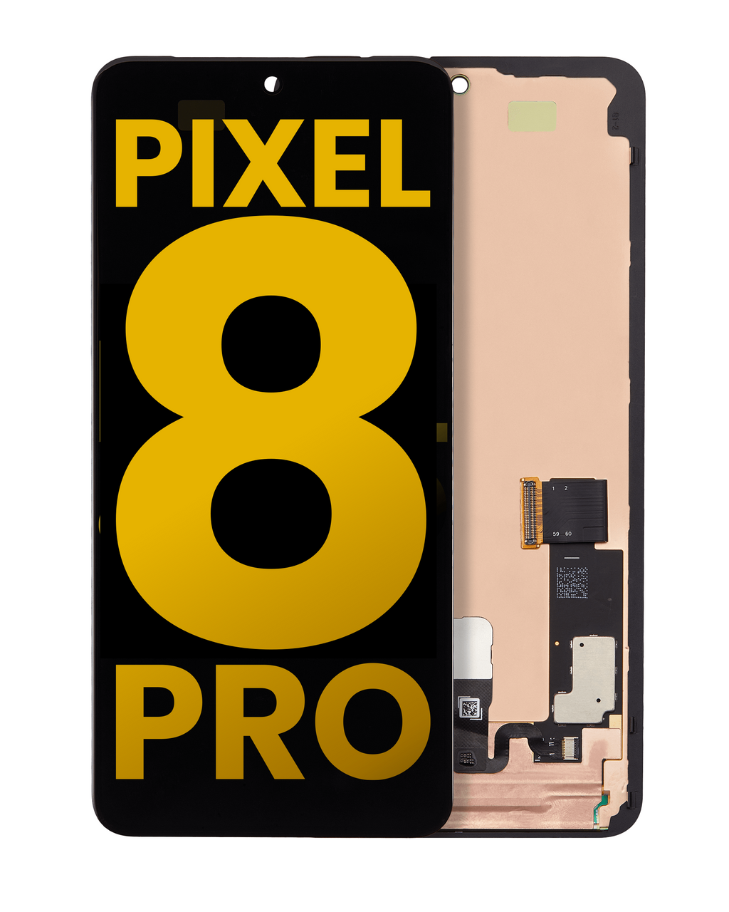 OLED Display with Frame (with Fingerprint Sensor) for Google Pixel 8 Pro (Refurbished) (All Colors)