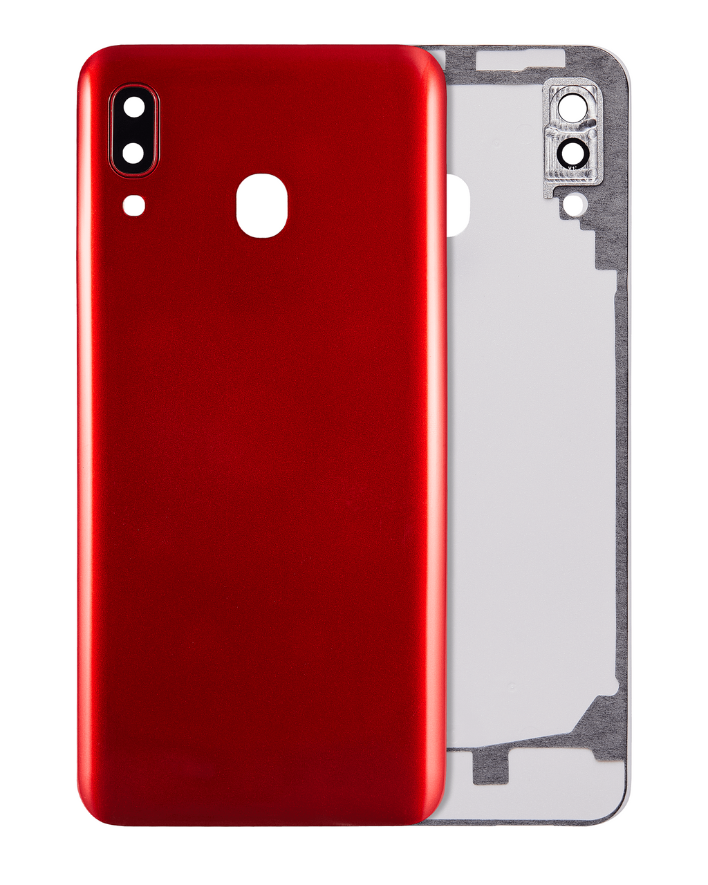 Back Cover with Camera Lens for Samsung Galaxy A20 (A205 / 2019) (Aftermarket Plus) (Red)