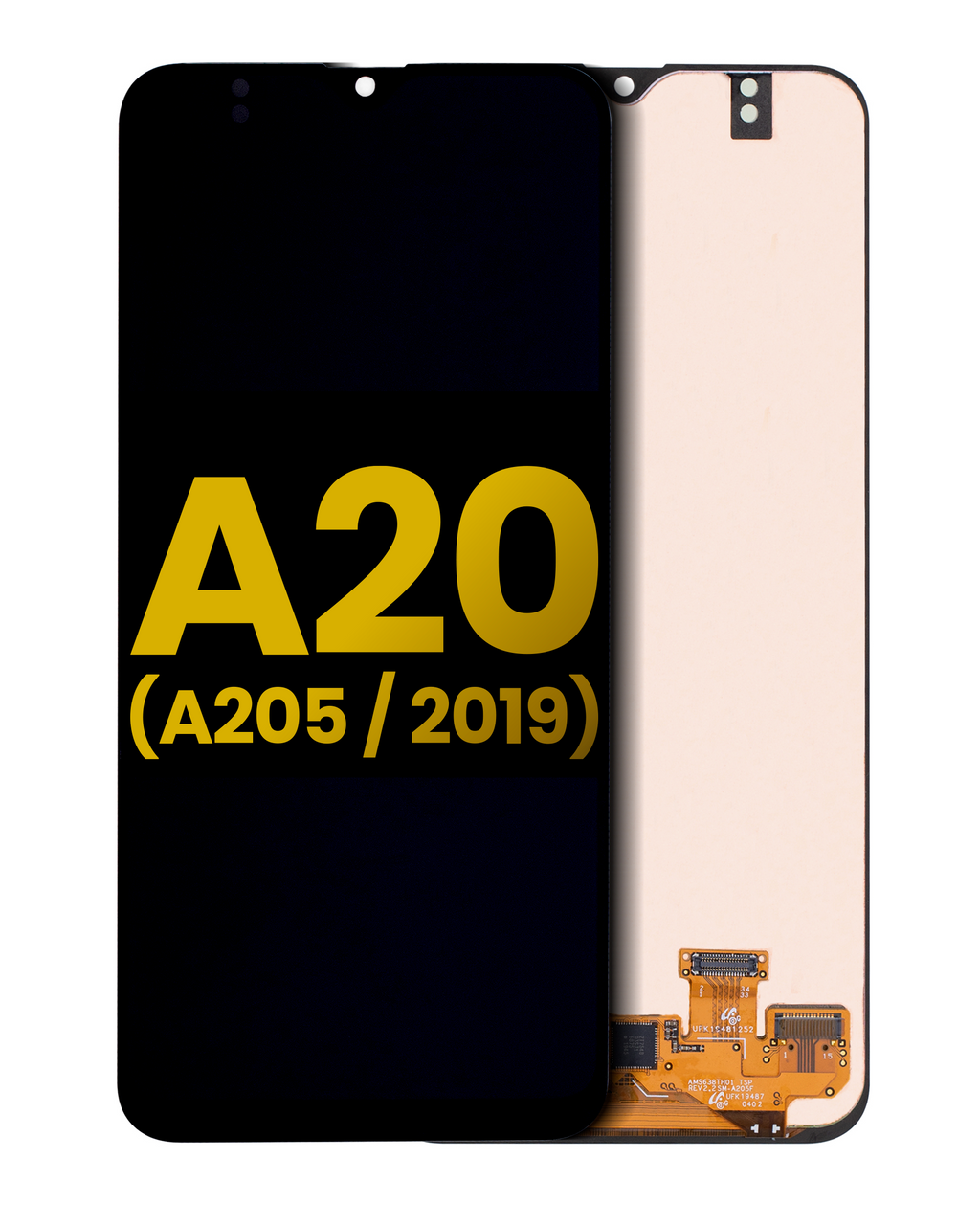 OLED-Display ohne Rahmen für Samsung Galaxy A20 (A205) Refurbished