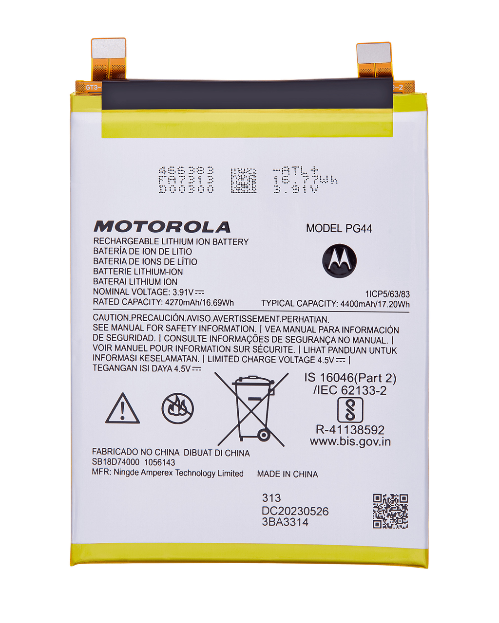 Replacement Battery for Motorola Moto Edge (XT2305 / 2023) (PG44) Original OEM