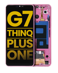 LCD mit Rahmen LG G7 ThinQ/Plus/One Refurbished Raspberry Rose