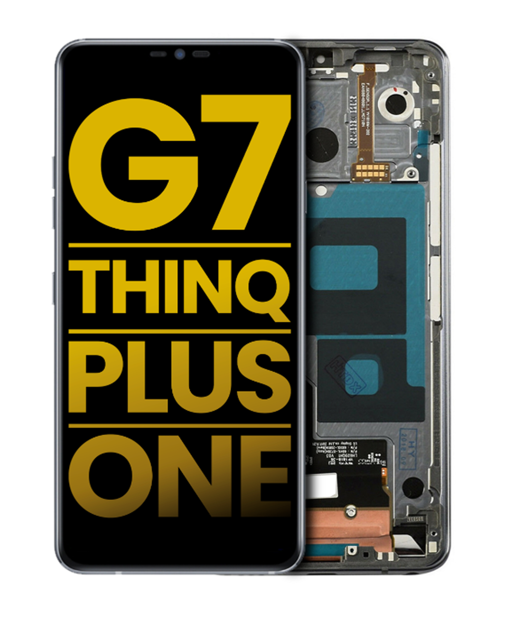 LCD Display with Frame for LG G7 ThinQ / G7 Plus / G7 One (Refurbished) (Gray)