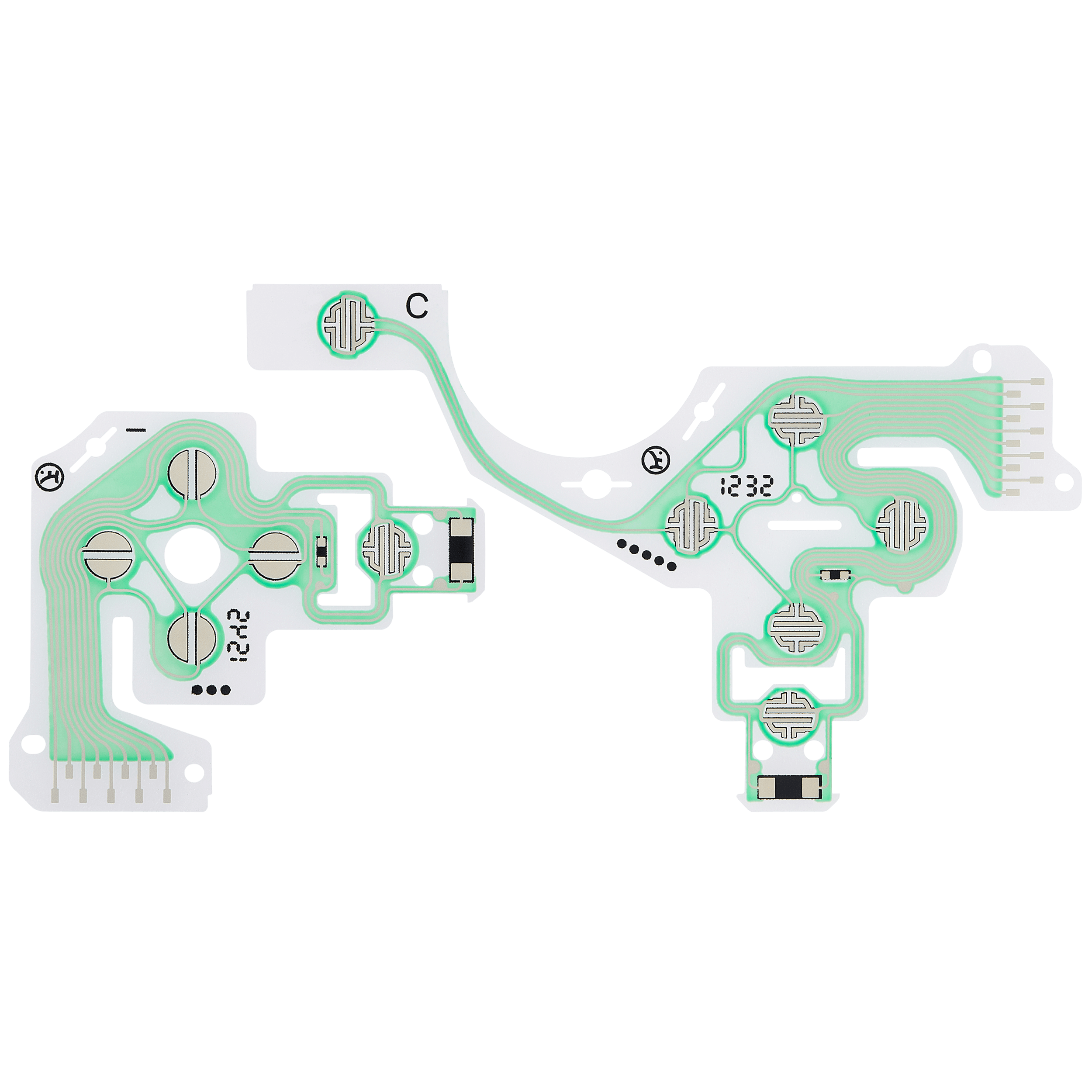 Conductive Film Flex Cable for PlayStation 4 Controller (Version 2: JDM-030)