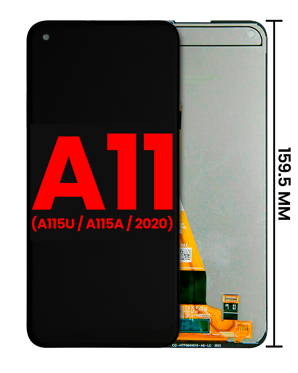 LCD ohne Rahmen Samsung Galaxy A11 (A115) Aftermarket Plus