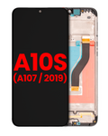 LCD-Display mit Rahmen für Samsung Galaxy A10s (Aftermarket Plus)
