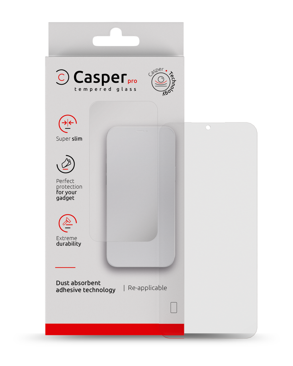 Casper Pro Tempered Glass for Samsung Galaxy A05S (A057 / 2023) (Case Friendly) (Retail Pack)
