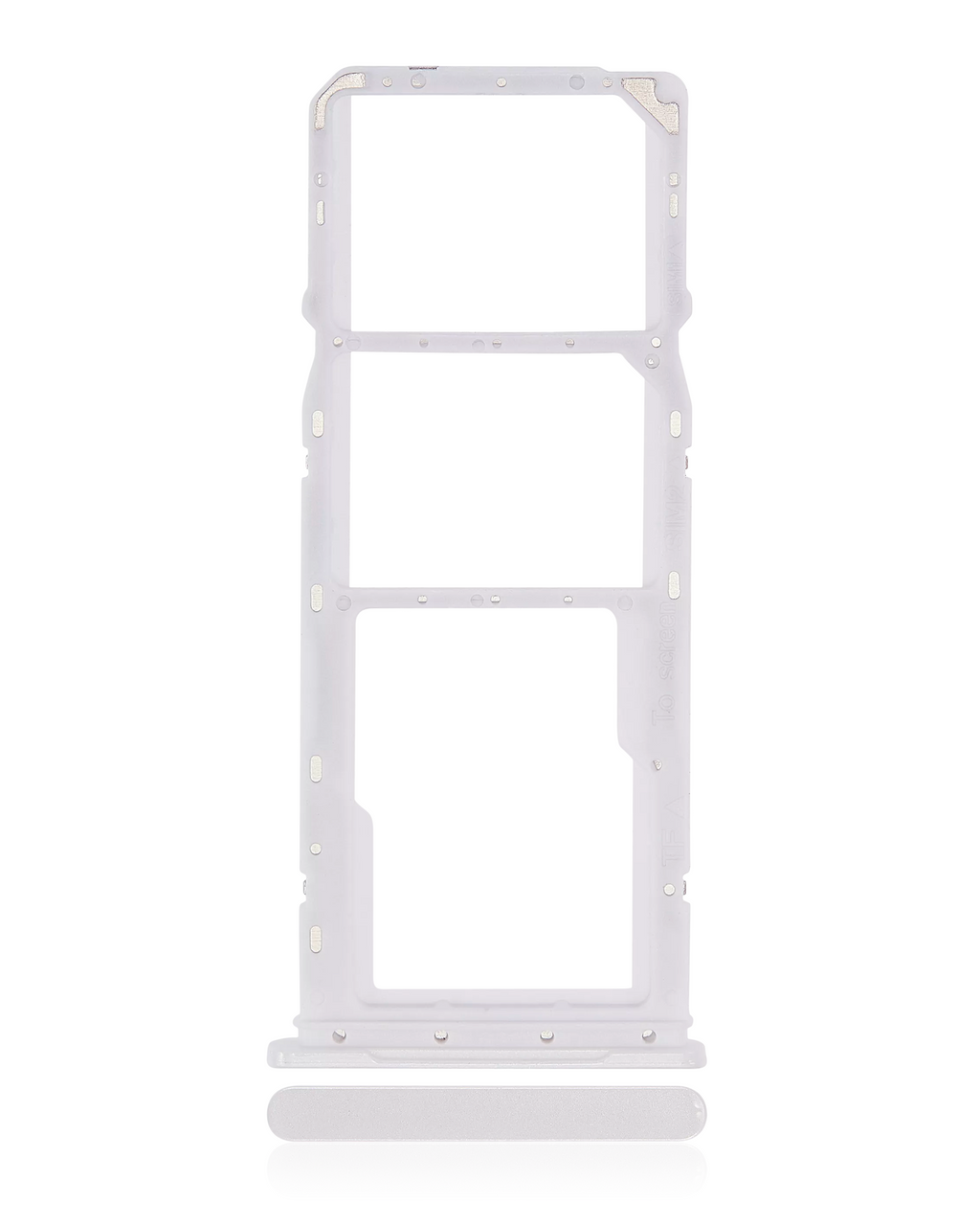 Dual SIM Card Tray for Samsung Galaxy A04 (A045 / 2022) (White)