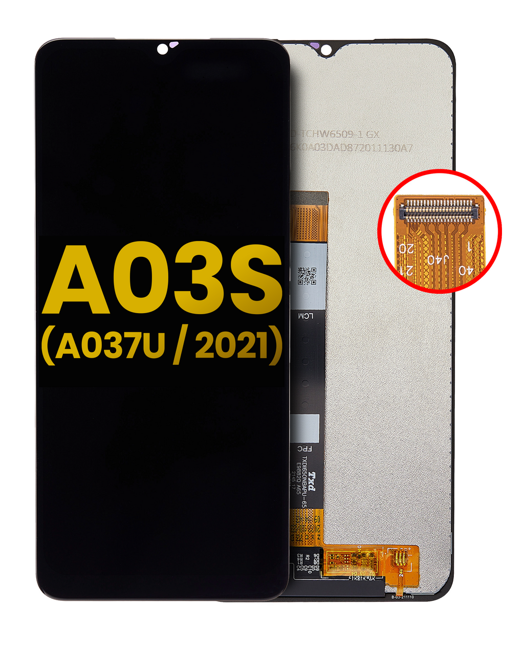 LCD Display without Frame for Samsung Galaxy A03s (A037U / 2021) (US Version) (Refurbished) (All Colors)
