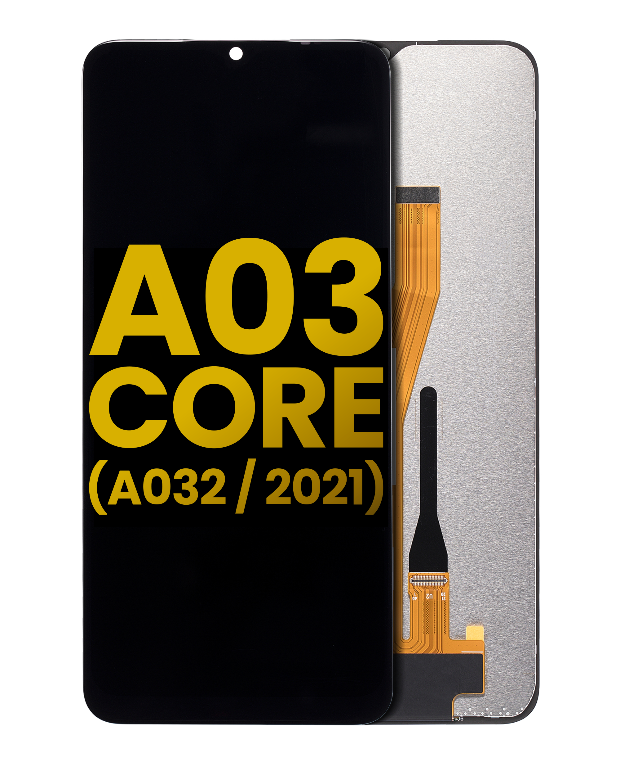 LCD-Display ohne Rahmen für Samsung Galaxy A03 Core Refurbished Schwarz
