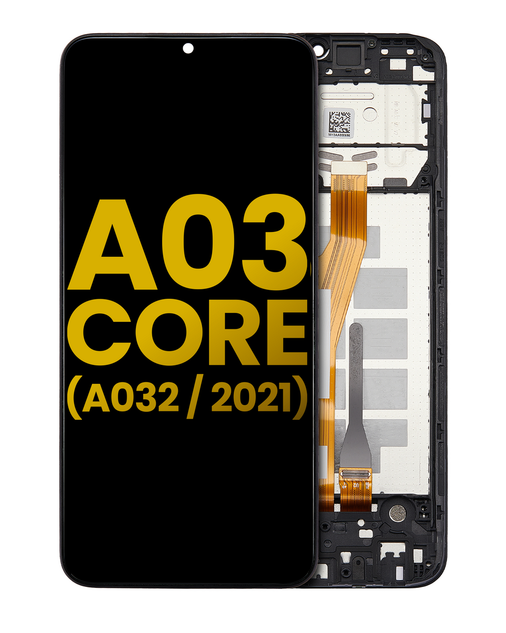 LCD-Display mit Rahmen Samsung Galaxy A03 Core Refurbished Schwarz