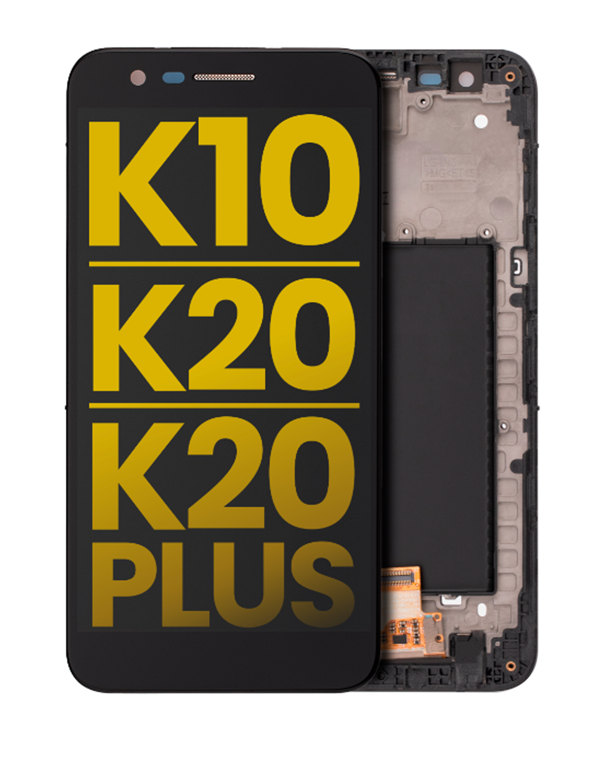 LCD Display with Frame for LG K10 (M250 / M255 / 2017) / K20 (VS501 / 2016) / K20 Plus (MP260 / TP260) (Refurbished) (All Colors)