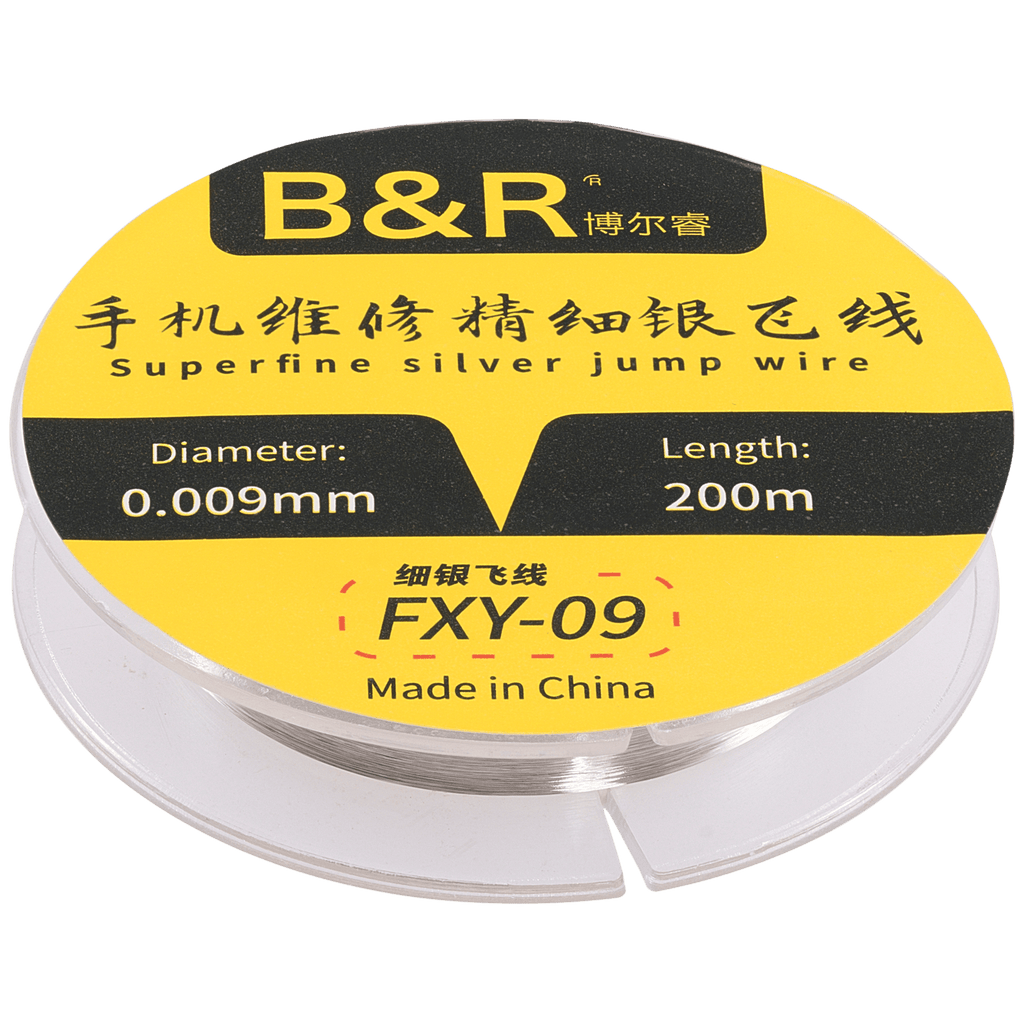 B&R 0,009 mm × 200 m superfeiner Silber-Jumper-Draht