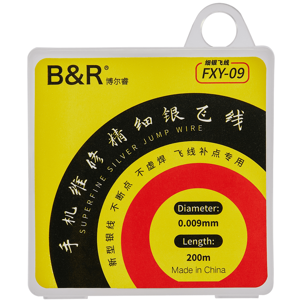 B&R 0,009 mm × 200 m superfeiner Silber-Jumper-Draht