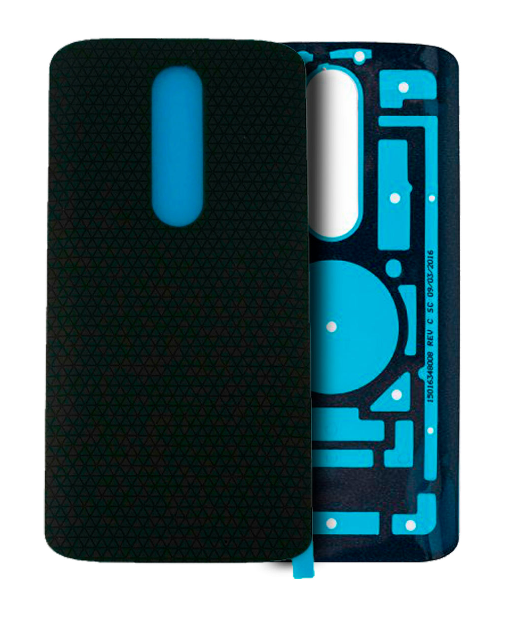 Back Cover for Motorola Moto Droid Turbo 2 (XT1585 / 2015) and Moto X Force (XT1580 / 2015) (Original OEM) (Black)