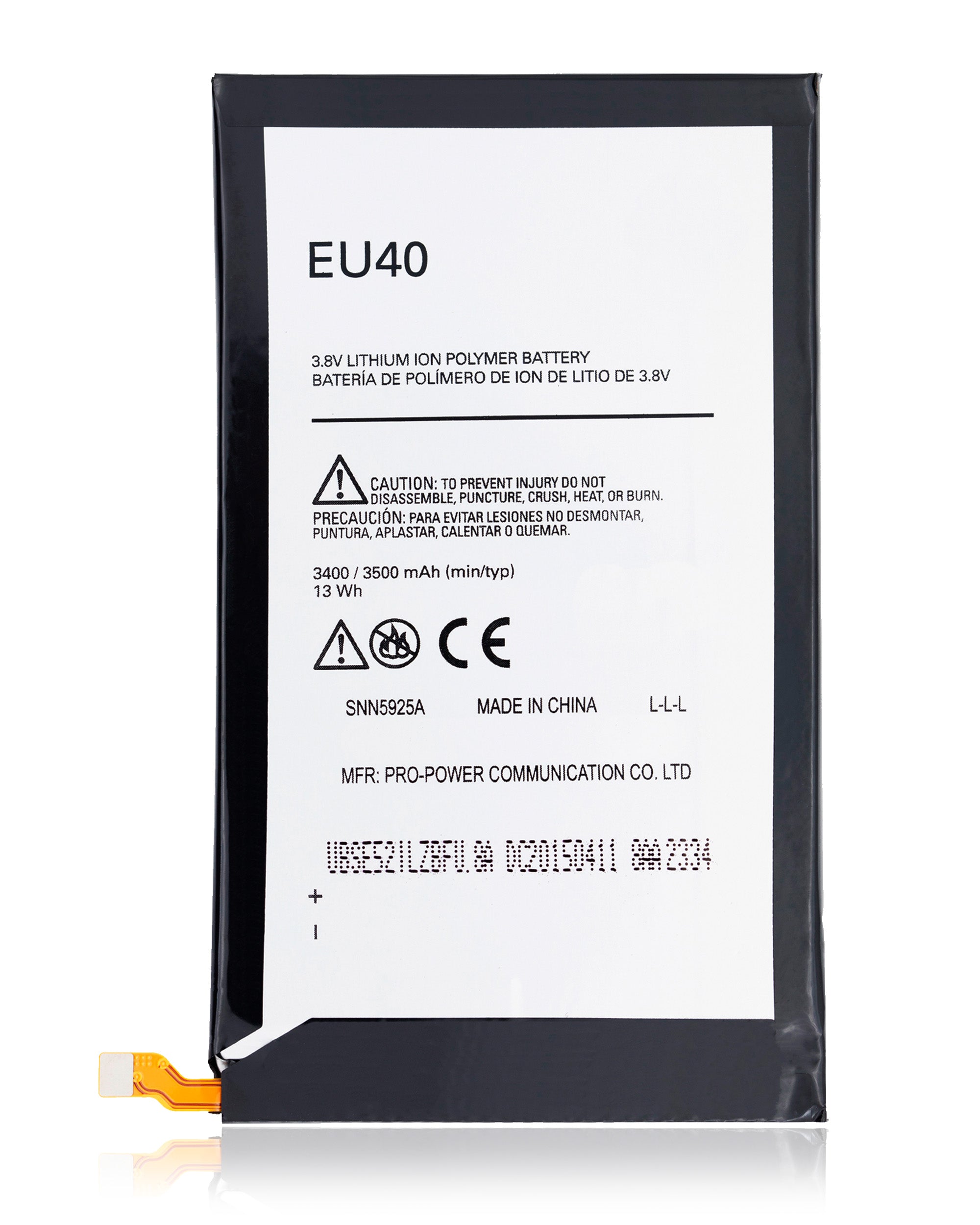 Replacement Battery for Motorola Droid Ultra (XT1080 / 2013) / Droid Maxx (XT1080 / 2013) (EU40)