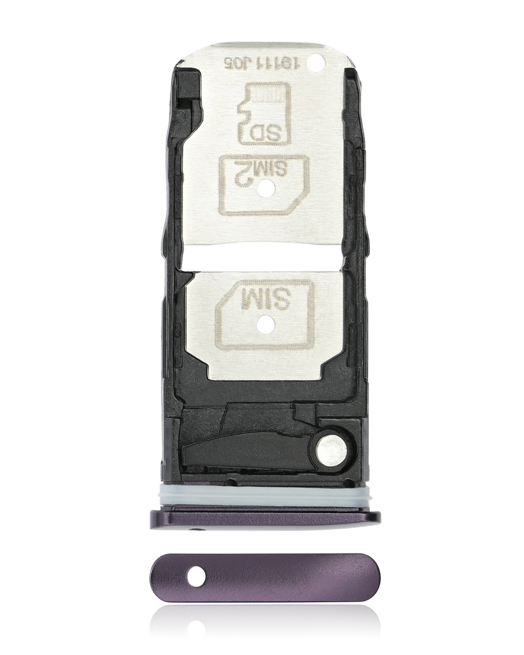 Dual SIM Card Tray for Motorola Moto Z4 (XT1980 / 2019) (Purple)
