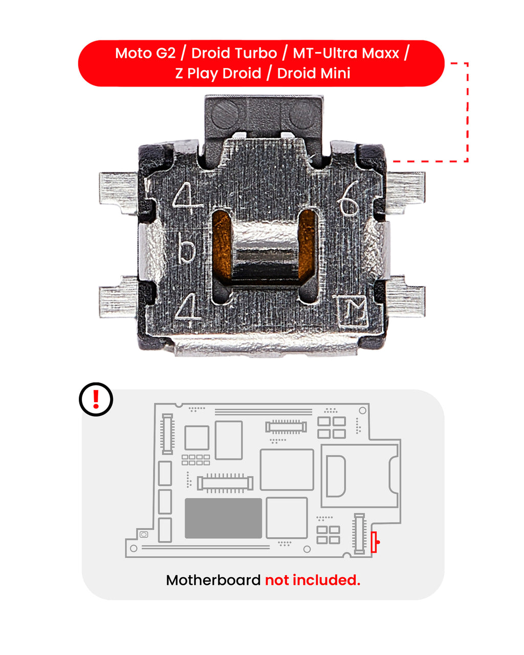 Motorola Ein-/Aus- & Lautstärkeklicker Moto G2, Droid Turbo (Löten nötig)