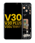OLED Display with Frame for LG V30 / V30 Plus / V30S ThinQ (Refurbished) (Aurora Black)