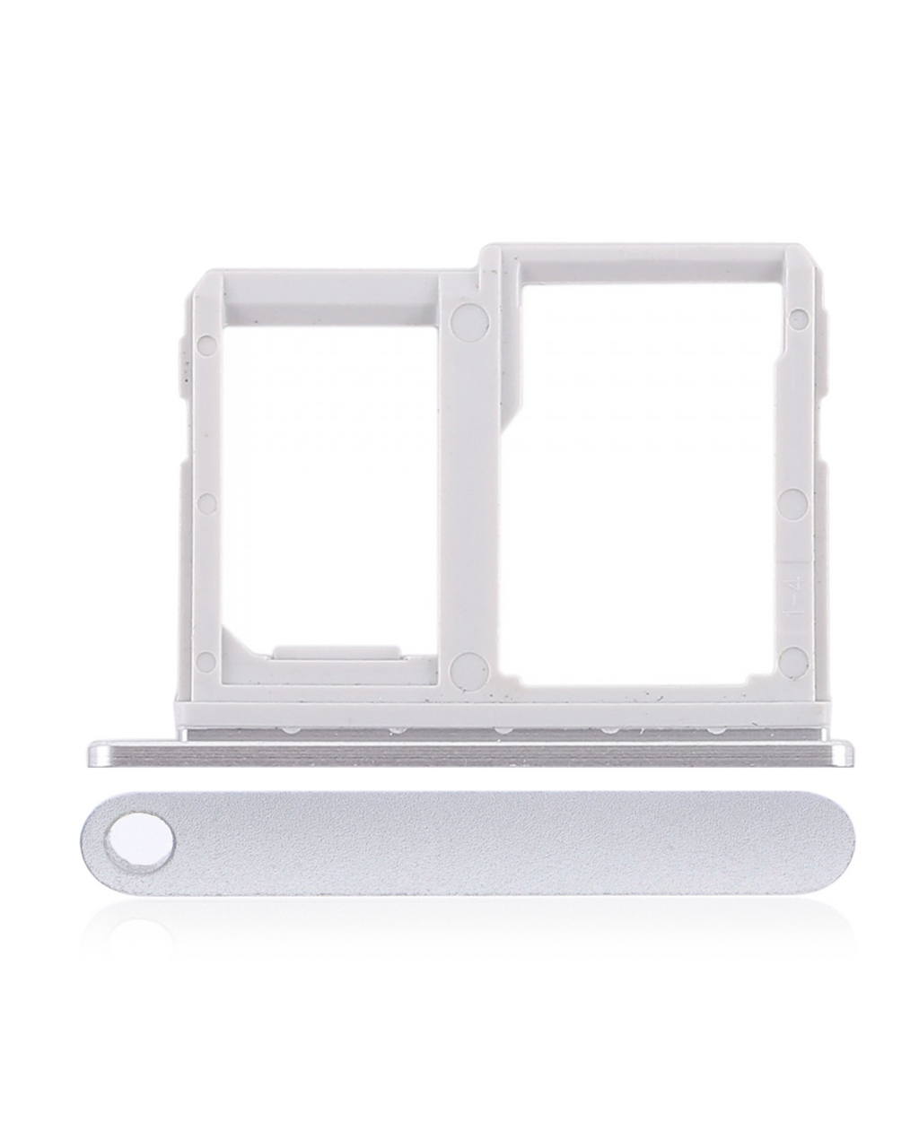 SIM-Karten- und SD-Kartenfach für LG Q6 (M700) (Silber)