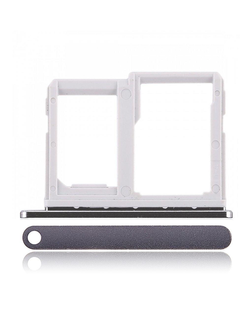 SIM-Karten- und SD-Karten-Fach für LG Q6 (M700) (Schwarz)