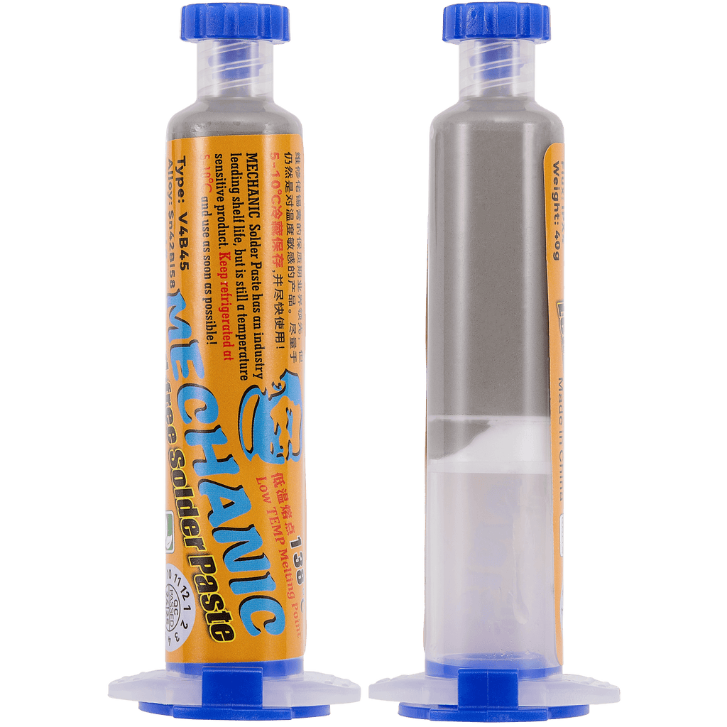 Solder Paste Low Temperature RoHS Lead Free 40g (V40-BS458) (Mechanic)