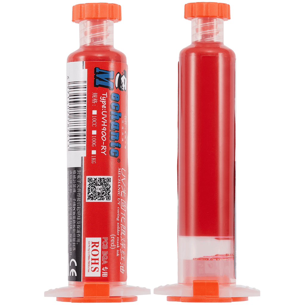 UV-Lötstopplack Rot 10 ml (Mechanic)