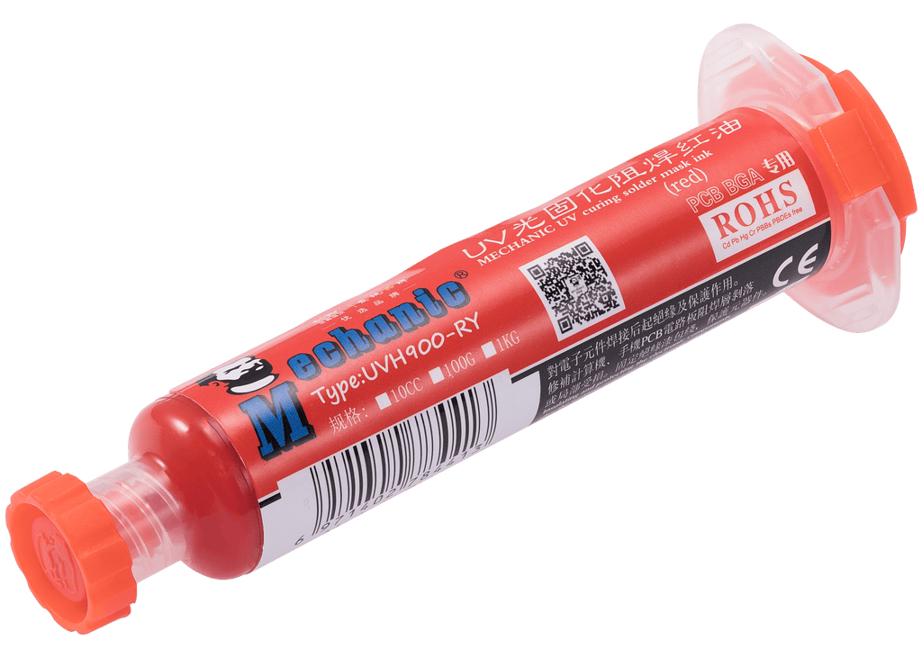 UV-Lötstopplack Rot 10 ml (Mechanic)