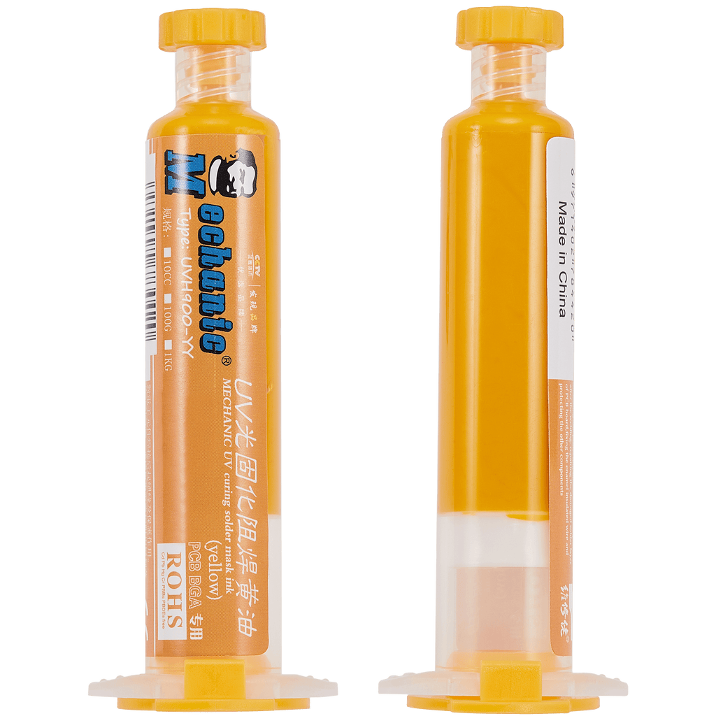 UV-Lötstopplack Yellow 10mL (Mechanic)