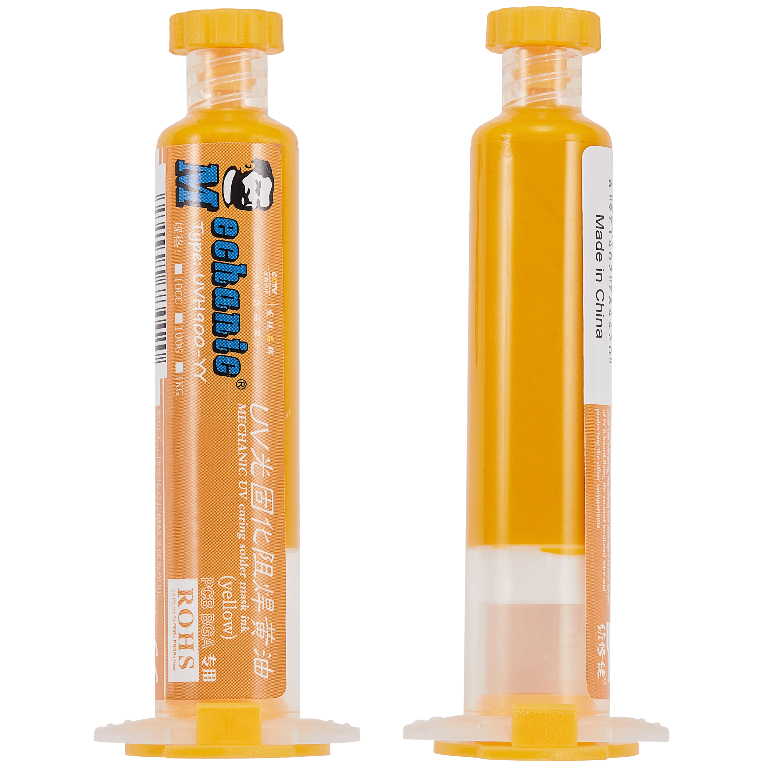UV-Lötstopplack Yellow 10mL (Mechanic)