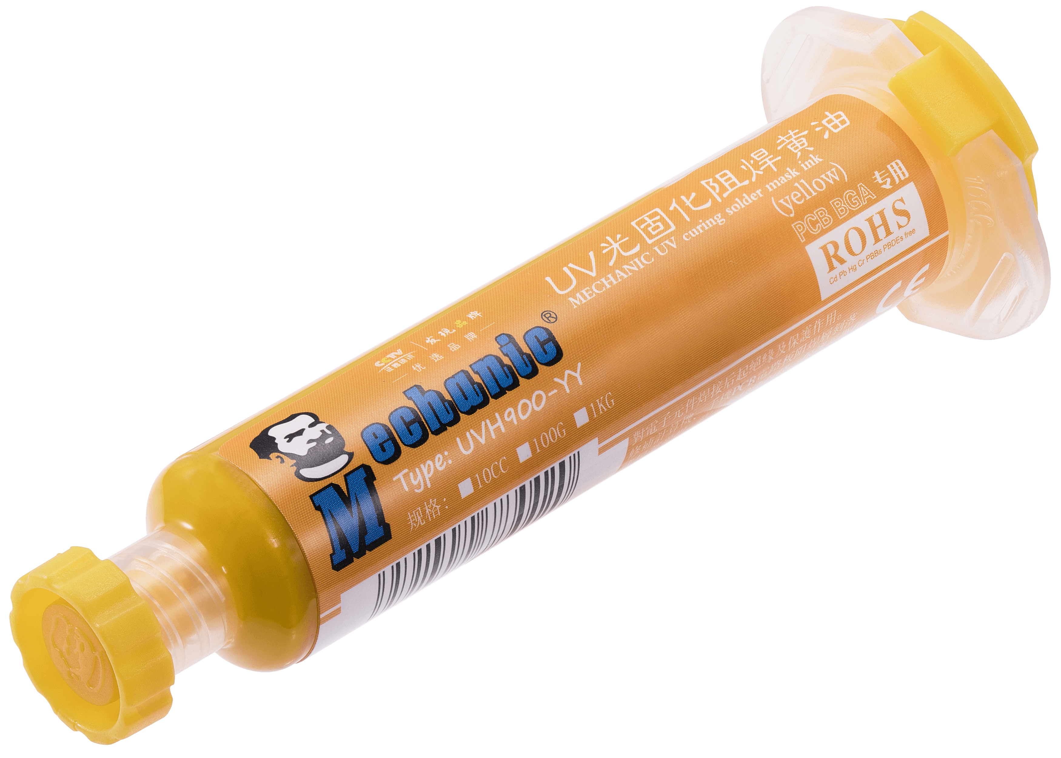 UV-Lötstopplack Yellow 10mL (Mechanic)
