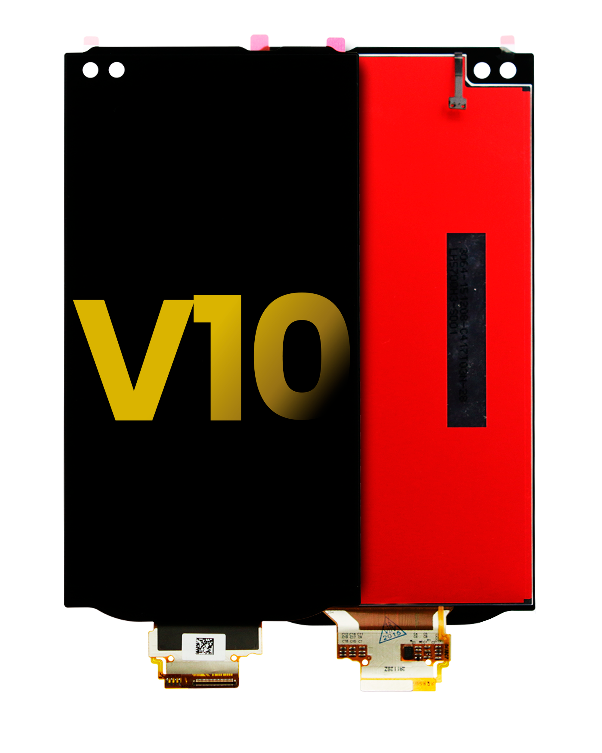 LCD-Display ohne Rahmen für LG V10 (Schwarz) (Refurbished)
