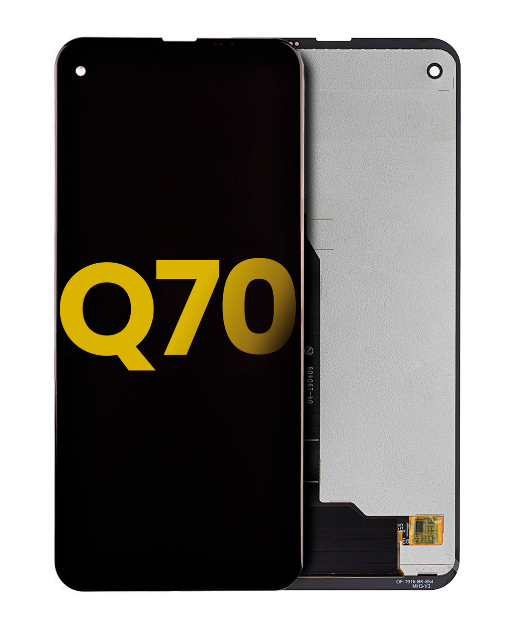 LCD-Display ohne Rahmen für LG Q70 (Refurbished) (Alle Farben)