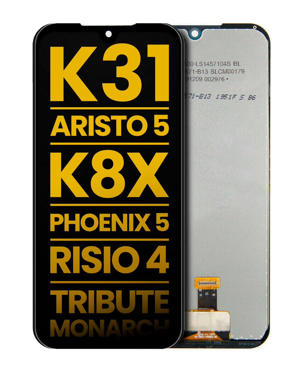 LCD Display without Frame for LG K31 / Aristo 5 / LG K8X / Q31 / LG Phoenix 5 / LG Risio 4 / Tribute Monarch (Refurbished) (All Colors)