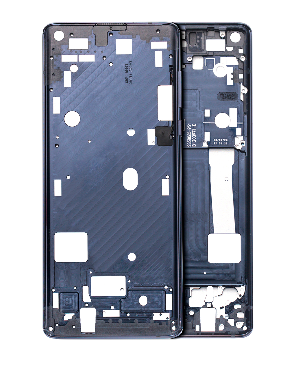 Back cover/Frame for Motorola Edge 5G (XT2063 / 2020) – Solar Black