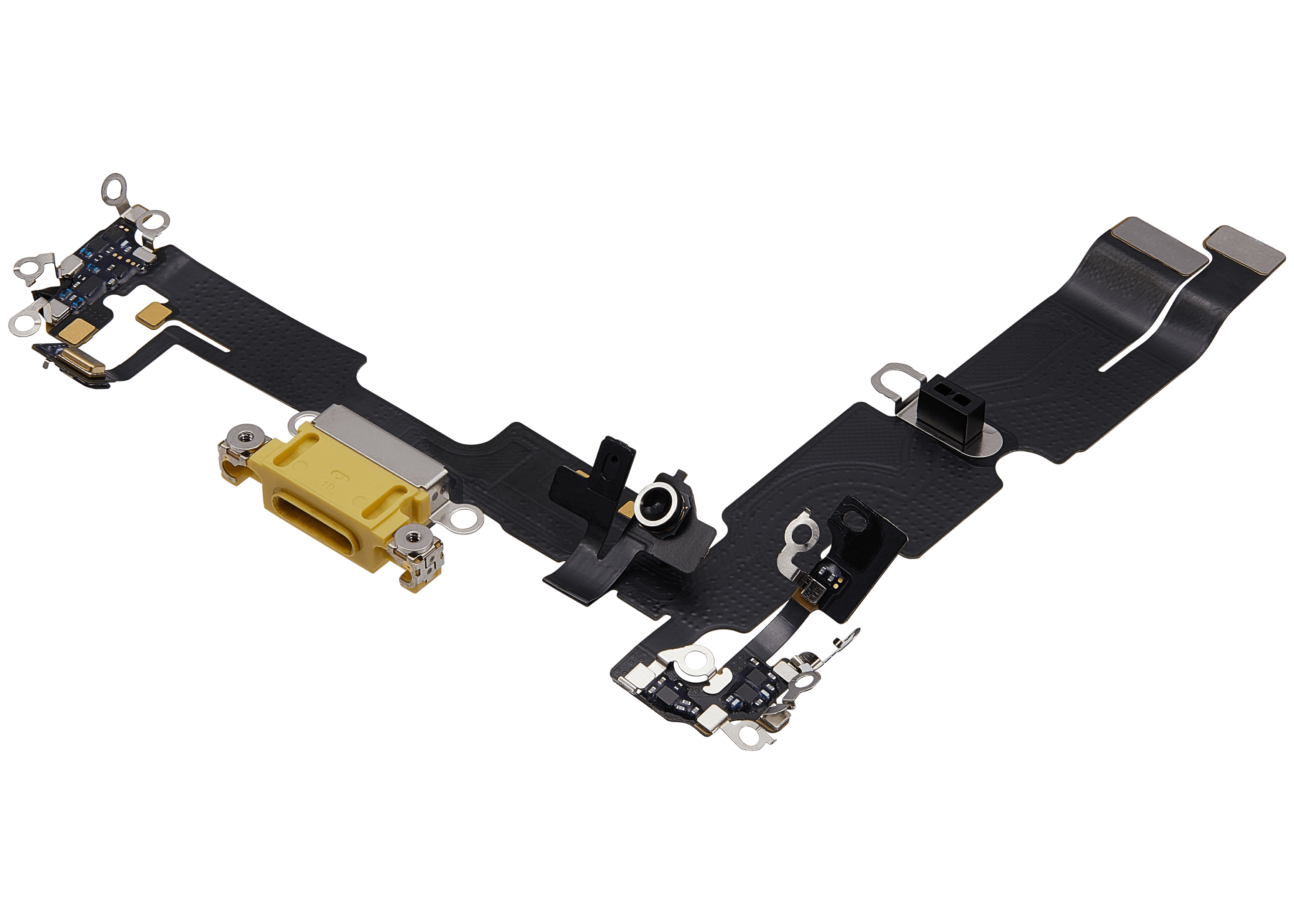 Ladebuchse Flexkabel für iPhone 14 Plus (gebrauchter OEM-Ausbau) (Gelb)