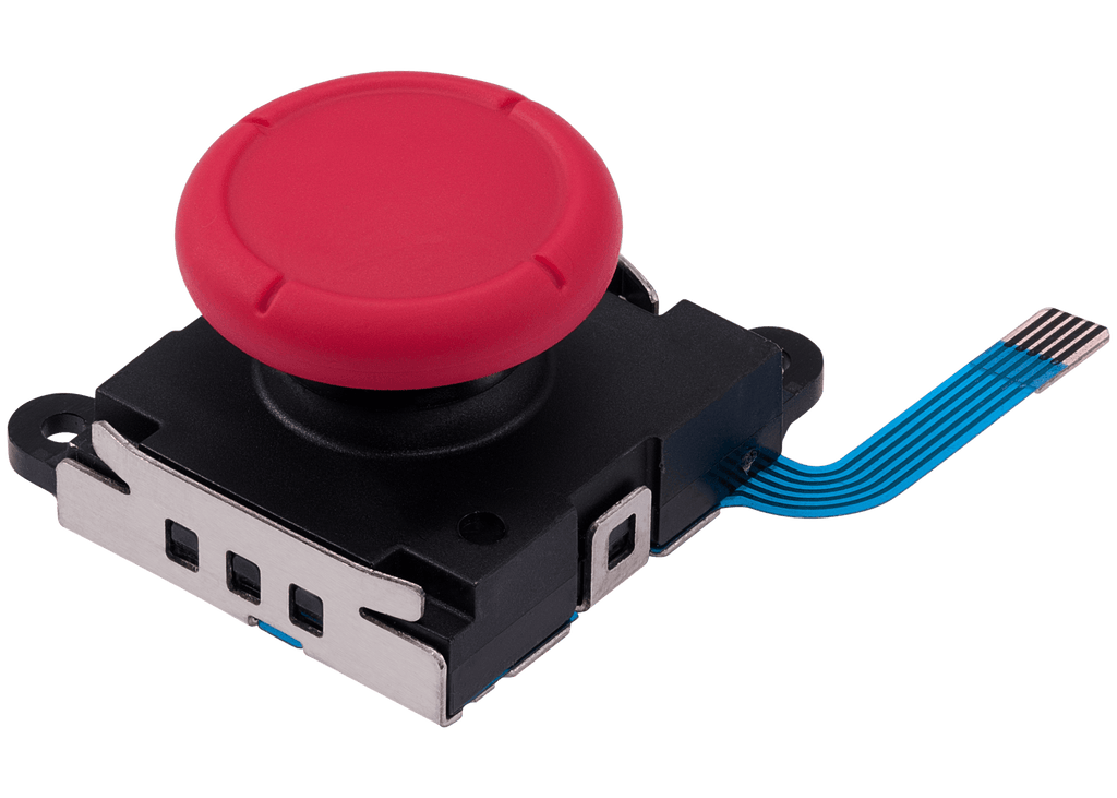 3D Analog Joystick Cap Thumbstick for Nintendo Switch / Switch OLED / Switch Lite Joy-Con Controller (Red)