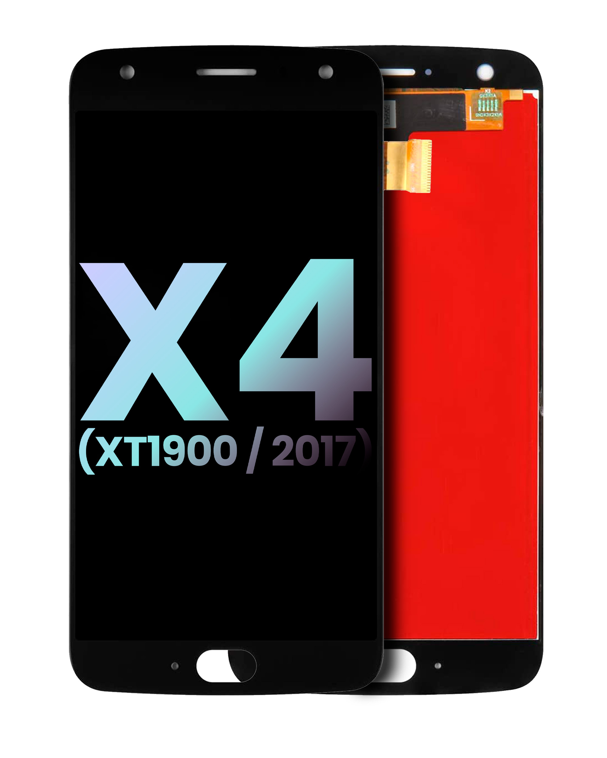 LCD-Display ohne Rahmen für Motorola Moto X4 OEM Schwarz